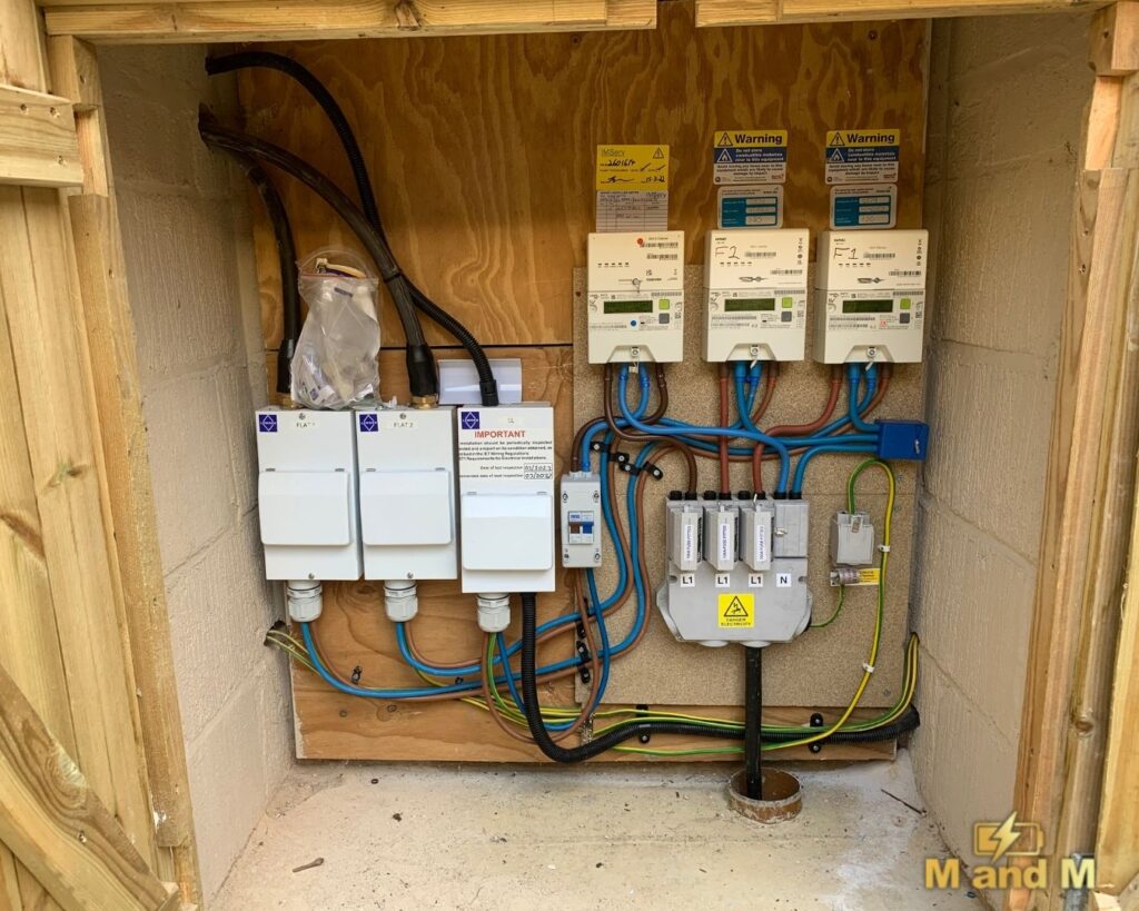 emergency electrician in eastbourne working on a consumer unit