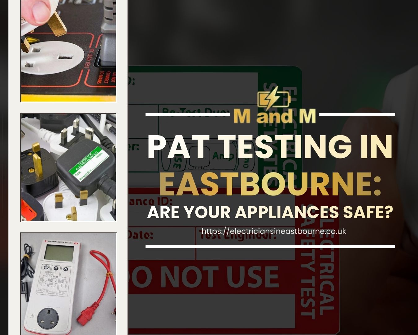 PAT Testing in Eastbourne carried out by NICEIC electricians inspecting portable electrical appliances